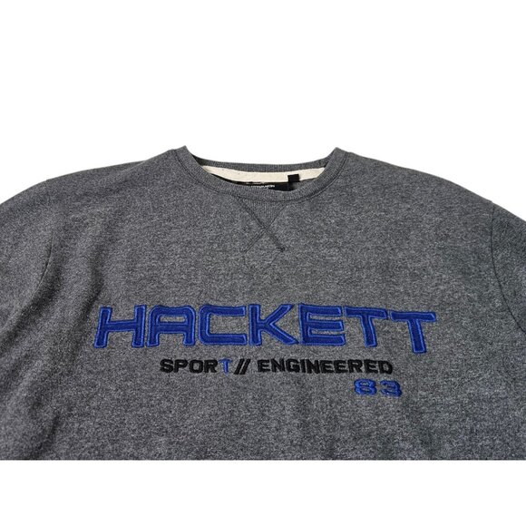 Aston Martin Racing Hackett Sweatshirt Sweater Shirt Embroidered Mens Large Gray - Picture 2 of 8